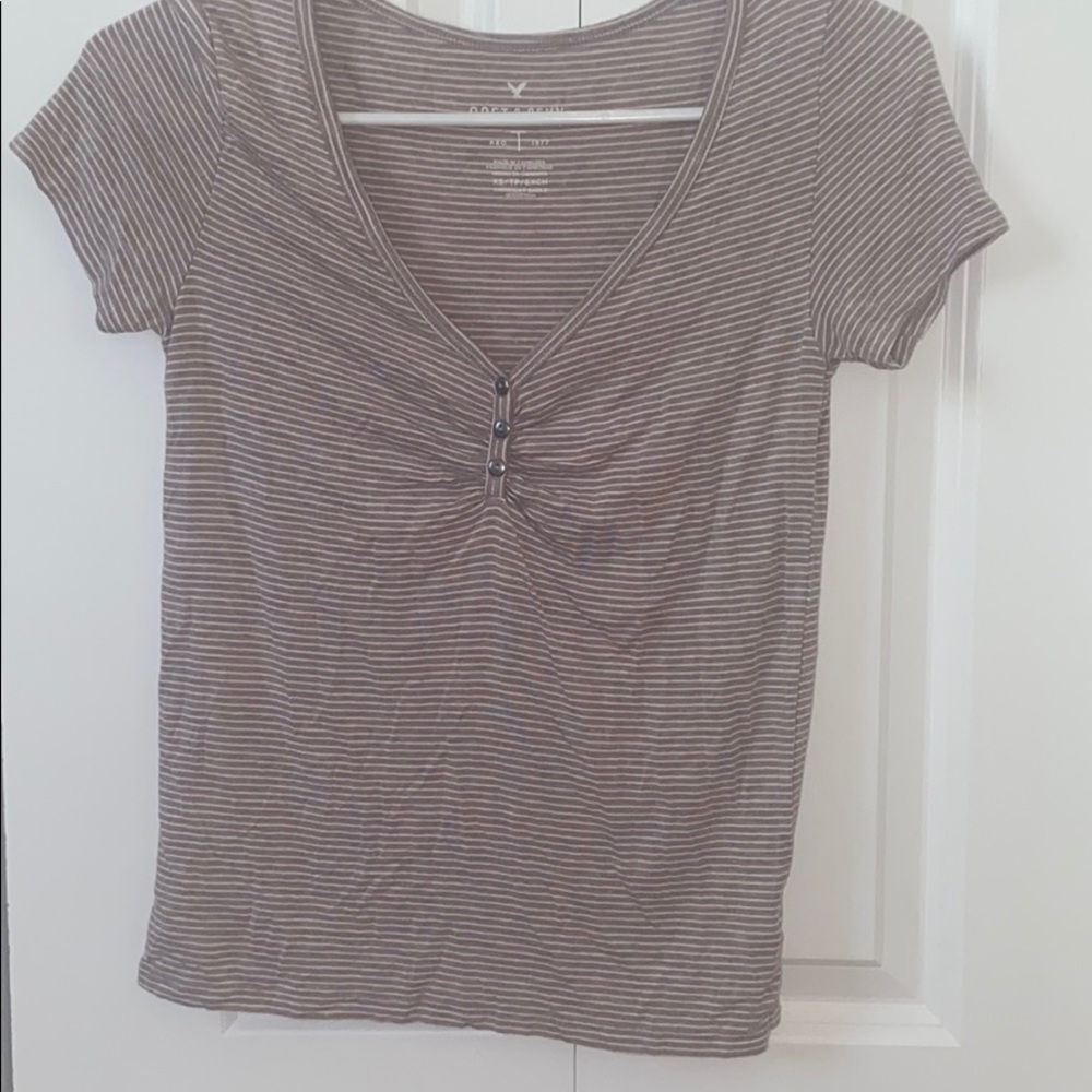 Light Pink Striped Tee